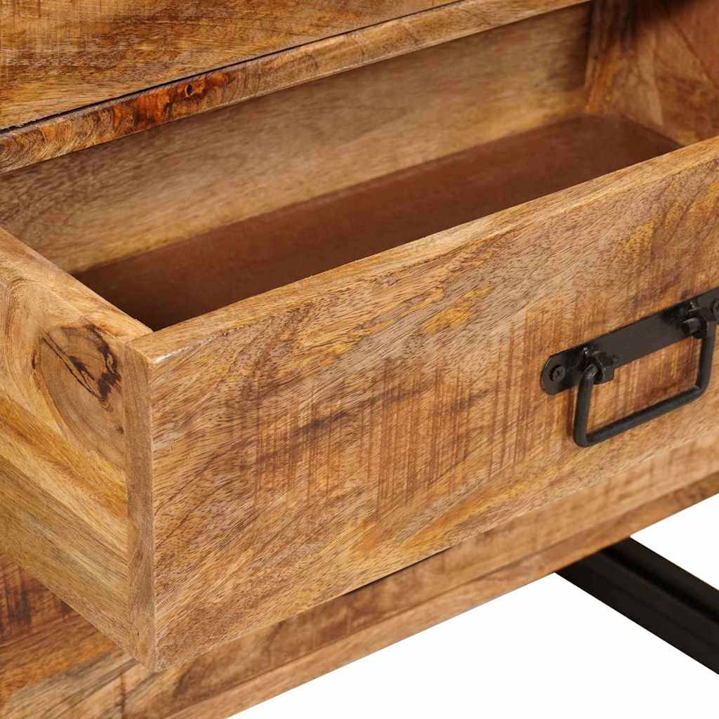Sideboard Braun 66 x 33 x 70 cm massives Mangoholz